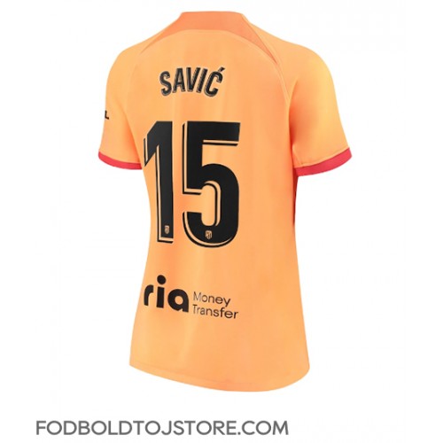 Atletico Madrid Stefan Savic #15 Tredjetrøje Dame 2022-23 Kortærmet